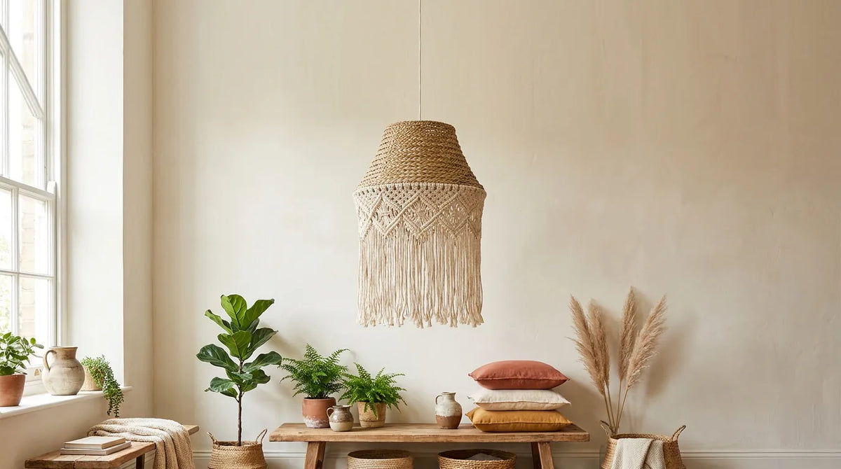 Boho függőlámpa