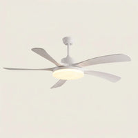 5 lapátos mennyezeti ventilátor tiszta fehér színben