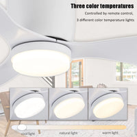 Mennyezeti Ventilátor Lámpával – Csendes DC Motor, 6 Sebesség, Távirányítóval