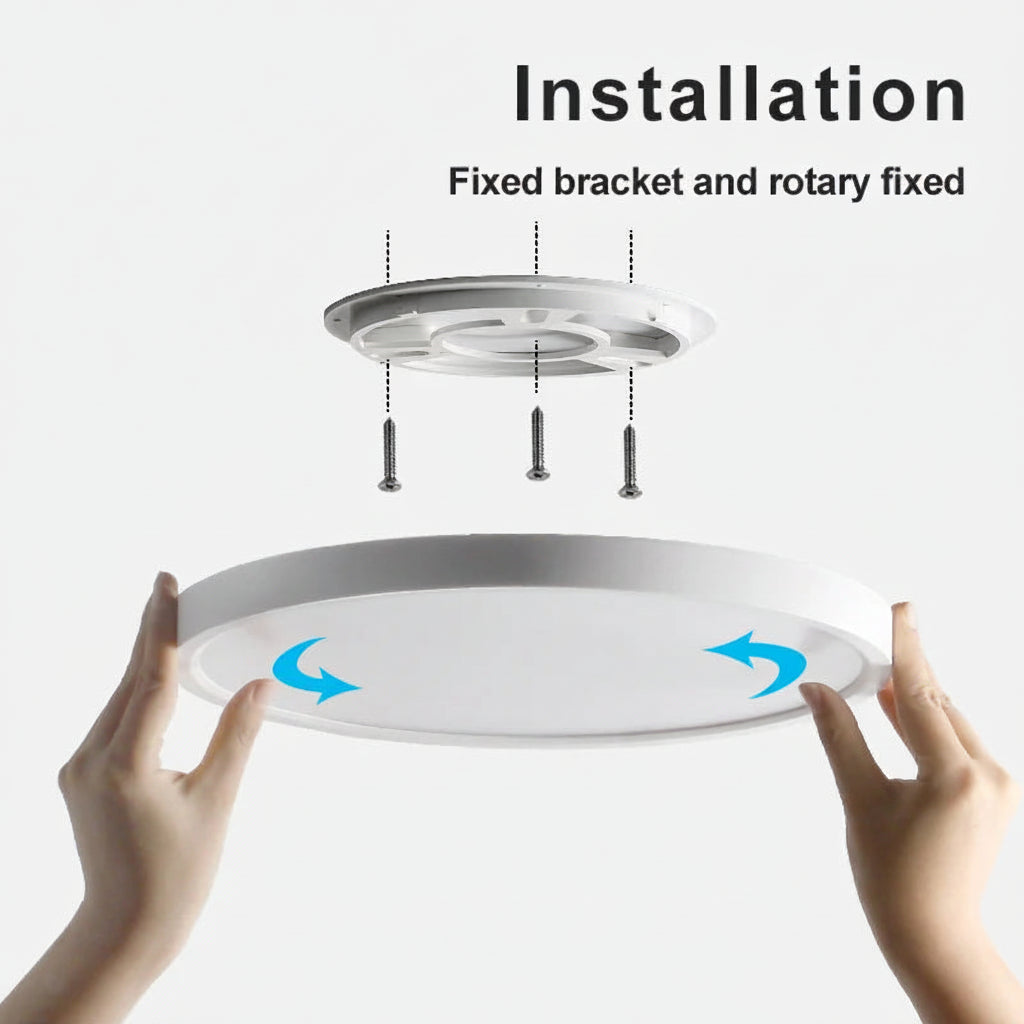LED Radar Mozgásérzékelős Mennyezeti Lámpa –  Fekete/Fehér