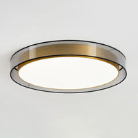 Modern Réz/Vas LED Mennyezeti Lámpa – Kerek, Dimmelhető Távirányítóval