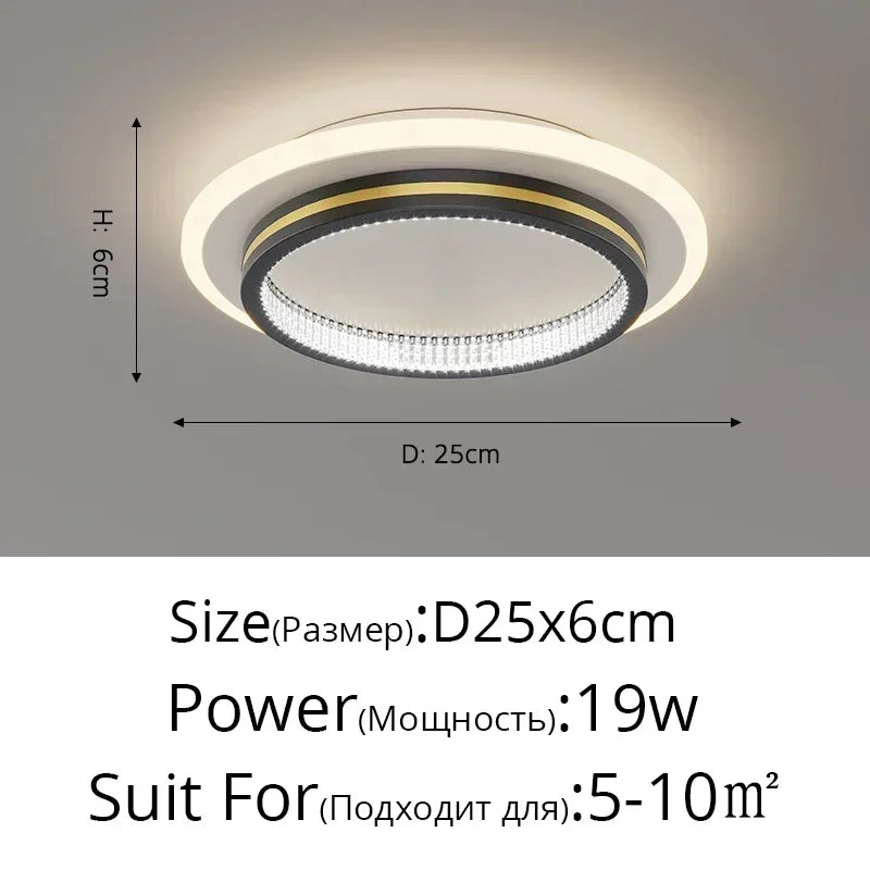 Kristály Mennyezeti Lámpa – Nordic Minimalist LED Folyosóra és Nappaliba