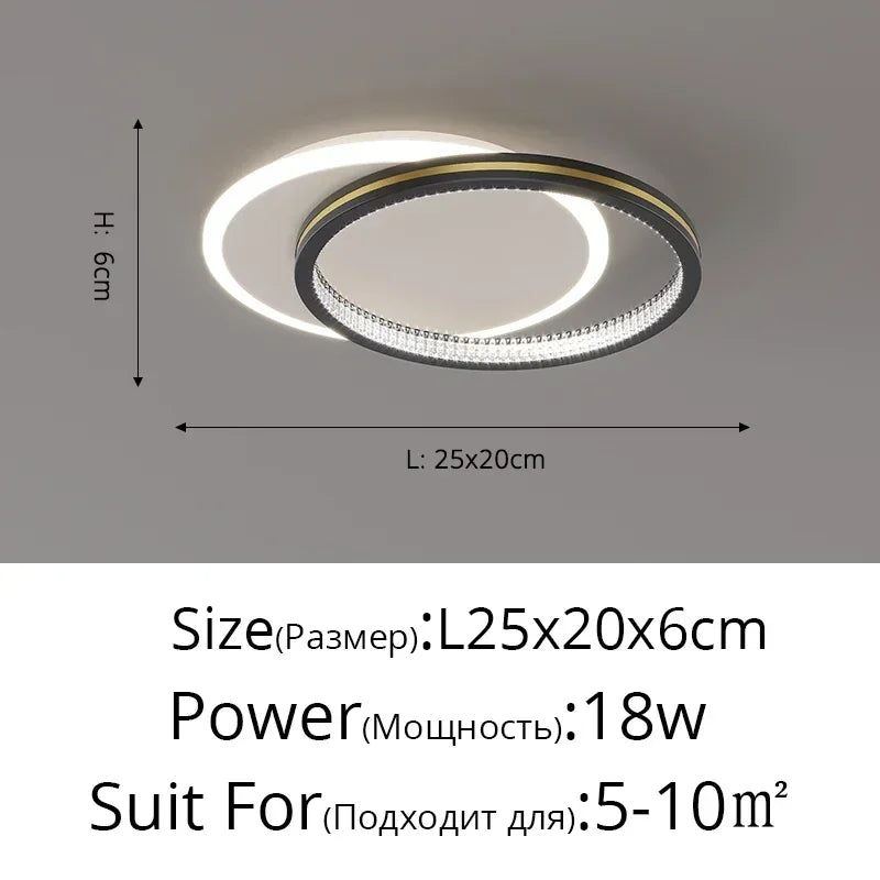 Kristály Mennyezeti Lámpa – Nordic Minimalist LED Folyosóra és Nappaliba