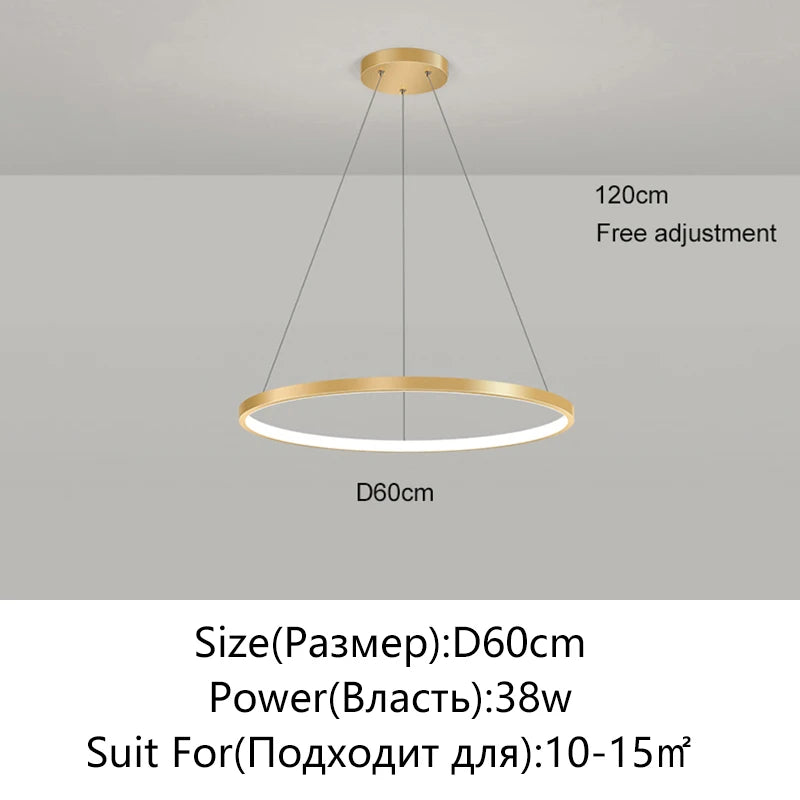 Modern Kerek LED Függesztő Lámpa – Fekete és Fehér Minimalista