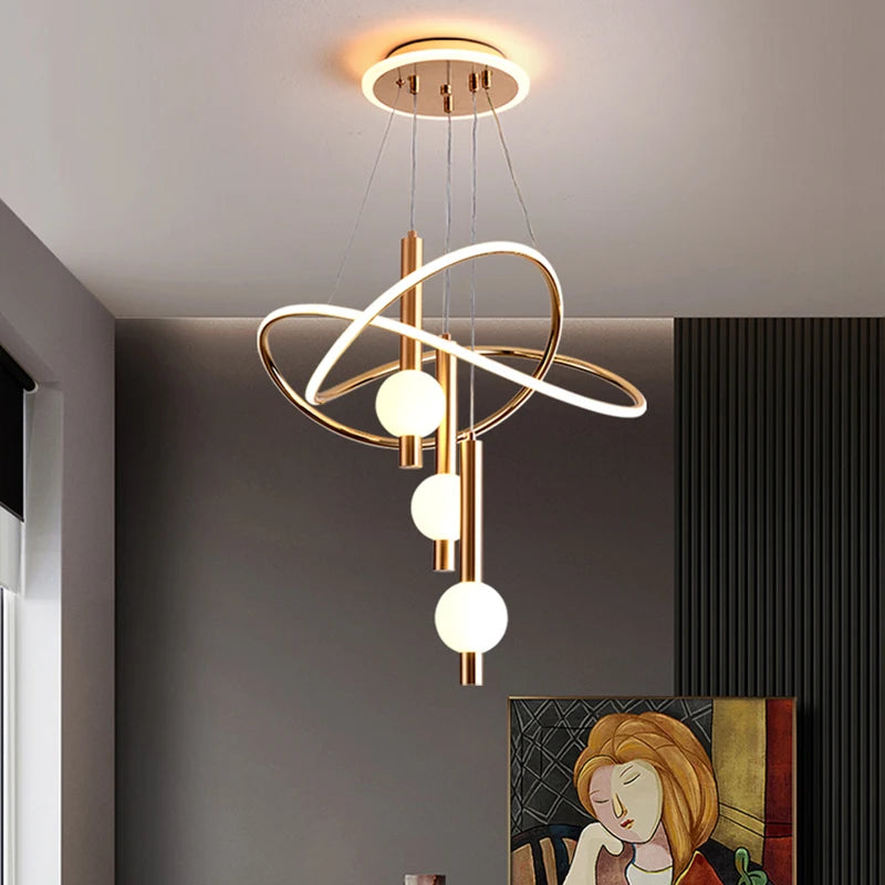 Modern LED Csillár – Háromszinű Dimmelhető Nappaliba és Étkezőbe