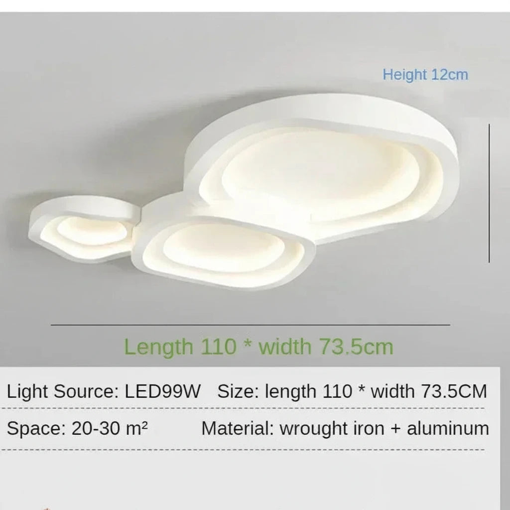 Nordic Minimalista LED Mennyezeti Lámpa – 40–60 cm Dimmelhető