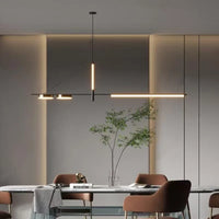 Minimalista Lineáris Csillár – Modern LED Lámpa Étterembe, Bárba és Nappaliba