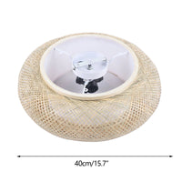Fonott Bambusz Függő Lámpa – Rattan Hatású LED Nappaliba és Étkezőbe