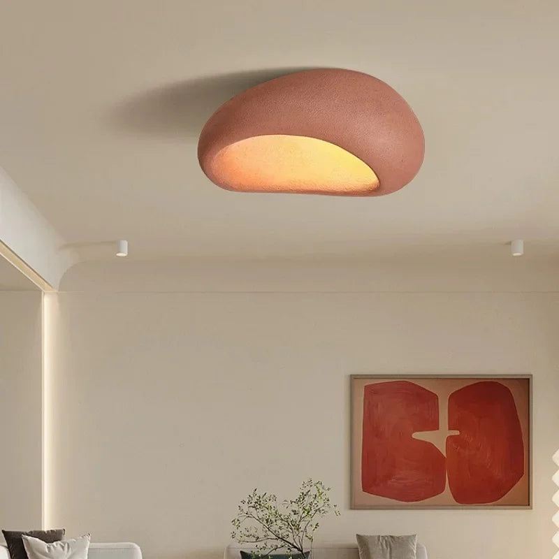 Wabi-Sabi Gyanta Csillár LED – Skandináv Krém Stílus Nappaliba