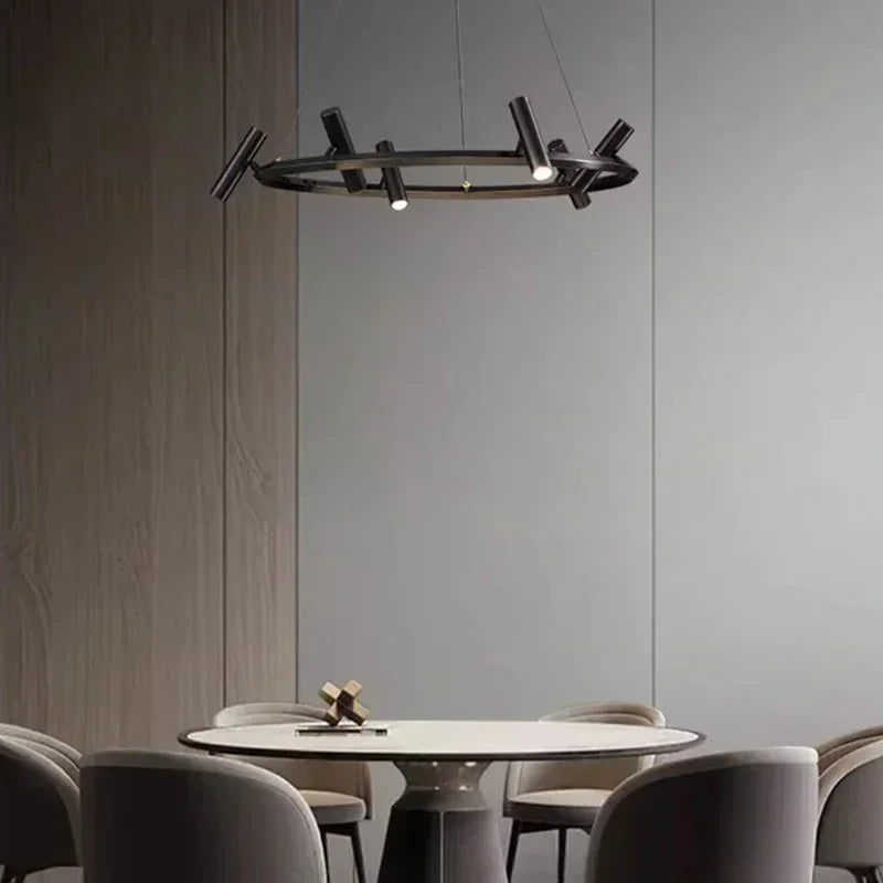 Nordic Design LED Csillár – Fém Függőlámpa Nappaliba és Étkezőbe (6/8/10 karos)