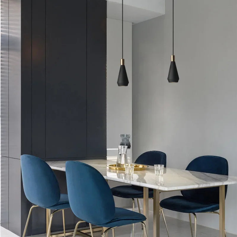 GU10 Luxus Függő Lámpa – Modern Fekete/Fehér LED Étkezőbe és Hálószobába