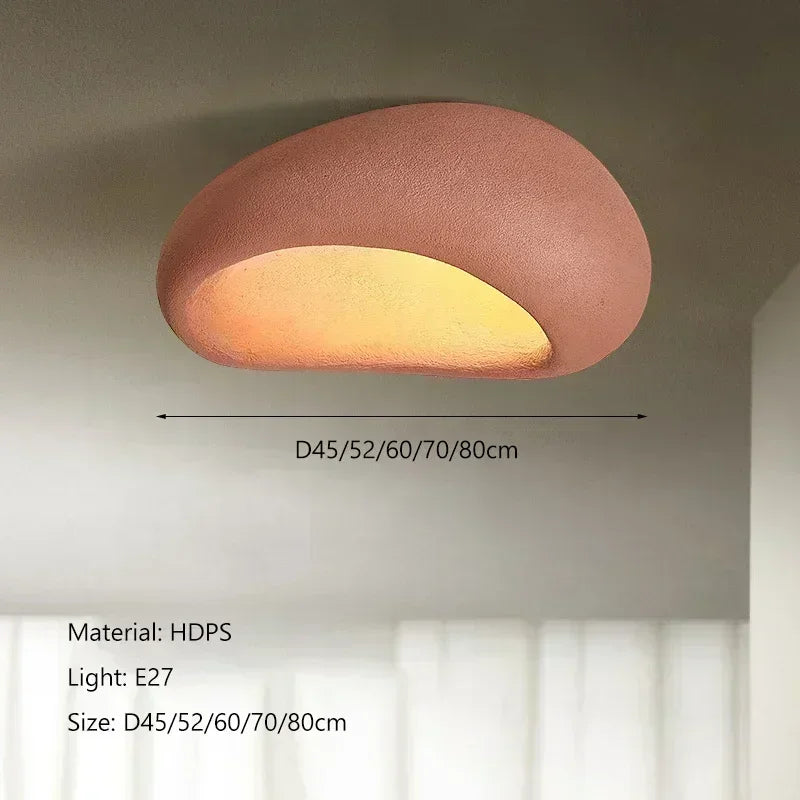 Wabi-Sabi Gyanta Csillár LED – Skandináv Krém Stílus Nappaliba