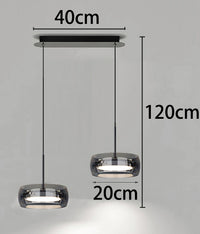 Modern Üveg és Fém Multi-Fejes Csillár – 1–5 Fejes LED Nappaliba
