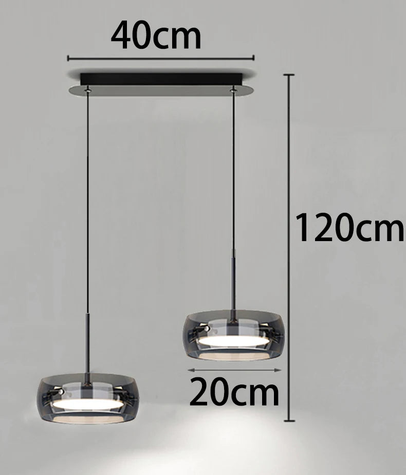 Modern Üveg és Fém Multi-Fejes Csillár – 1–5 Fejes LED Nappaliba