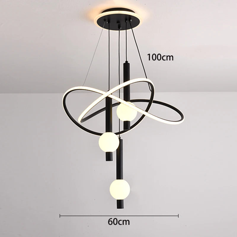 Modern LED Csillár – Háromszinű Dimmelhető Nappaliba és Étkezőbe