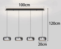 Modern Üveg és Fém Multi-Fejes Csillár – 1–5 Fejes LED Nappaliba