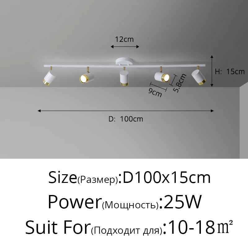 Fekete Fehér LED Csillár Modern – 3-5 Karos Nappaliba Folyosóra