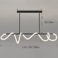 Nordic Arany/Fekete Csillár Étkezőbe – LED, Táv- és APP-vezérelt (110–200 cm)