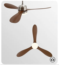 Ipari Retro Mennyezeti Ventilátor Lámpával – DC Motor, Távirányítóval