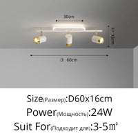 Fekete Fehér LED Csillár Modern – 3-5 Karos Nappaliba Folyosóra