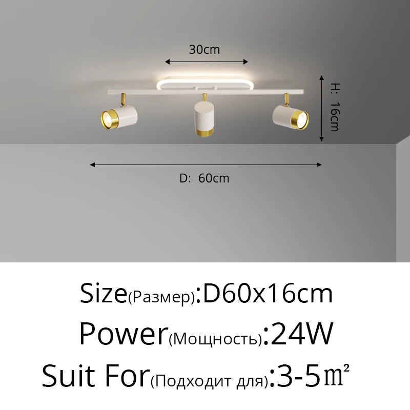 Fekete Fehér LED Csillár Modern – 3-5 Karos Nappaliba Folyosóra