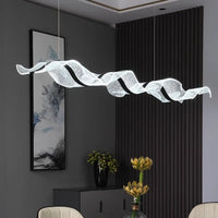 Modern Függőlámpa Nappaliba és Étkezőbe – LED, Táv- és APP-vezérelt (100–220 cm)