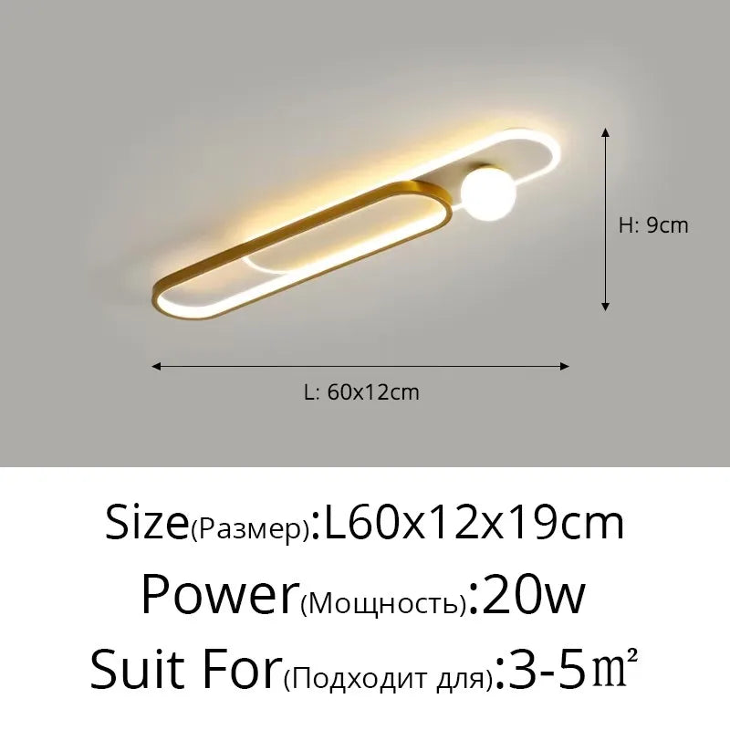 LED Mennyezeti Lámpa Ovális Gömbös – Családi Nappaliba és Konyhába