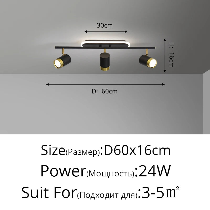 Fekete Fehér LED Csillár Modern – 3-5 Karos Nappaliba Folyosóra