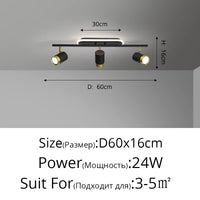 Fekete Fehér LED Csillár Modern – 3-5 Karos Nappaliba Folyosóra