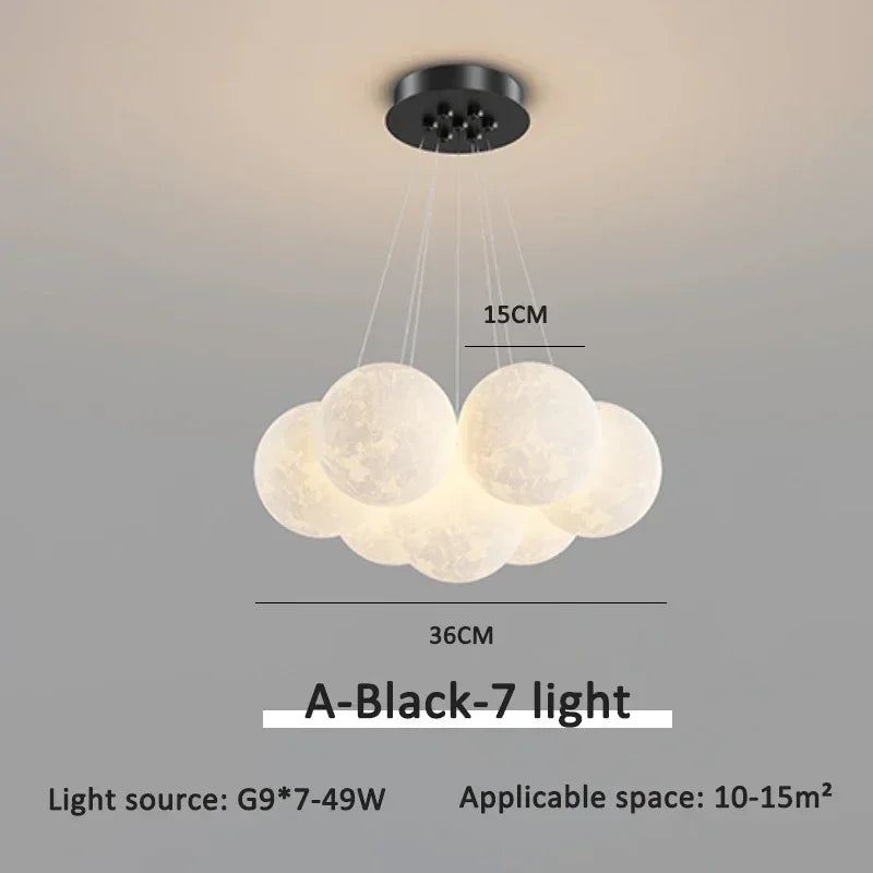 Modern Gömbös Függesztő Csillár – Nordic G9 LED Nappaliba