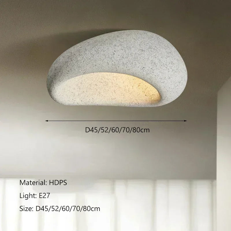 Wabi-Sabi Gyanta Csillár LED – Skandináv Krém Stílus Nappaliba