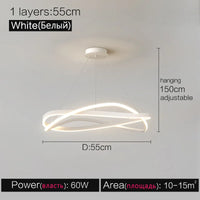 Nagy Gyűrűs LED Csillár – Minimalist Kör Lámpa Nappaliba