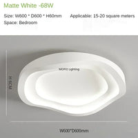 Nordic Minimalista LED Mennyezeti Lámpa – 40–60 cm Dimmelhető
