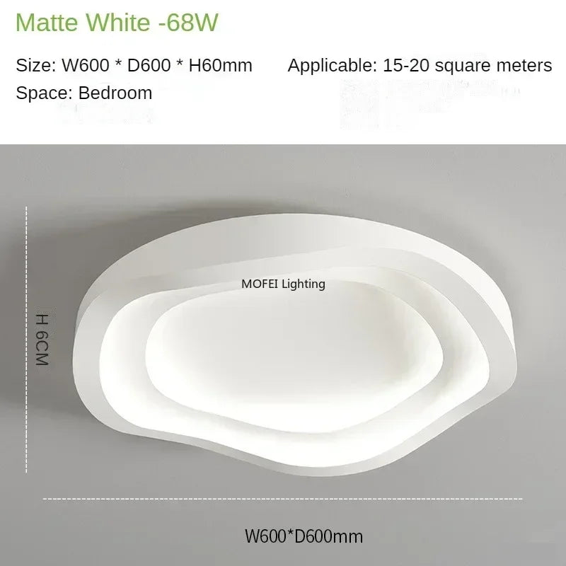 Nordic Minimalista LED Mennyezeti Lámpa – 40–60 cm Dimmelhető