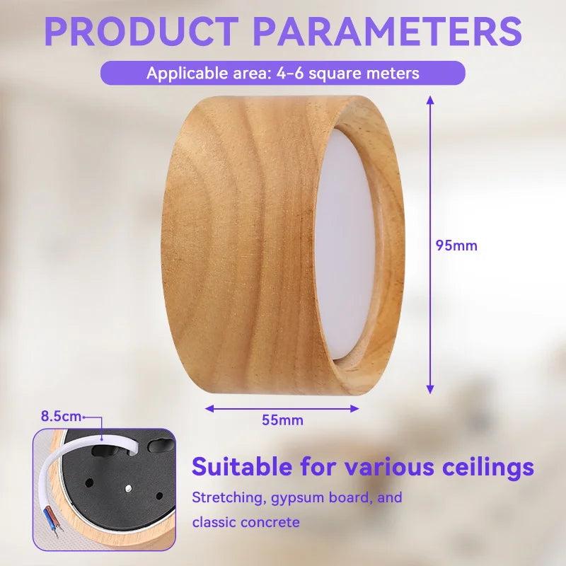 GX53 Fa Downlight LED Mennyezeti Lámpa – Beépíthető Spot