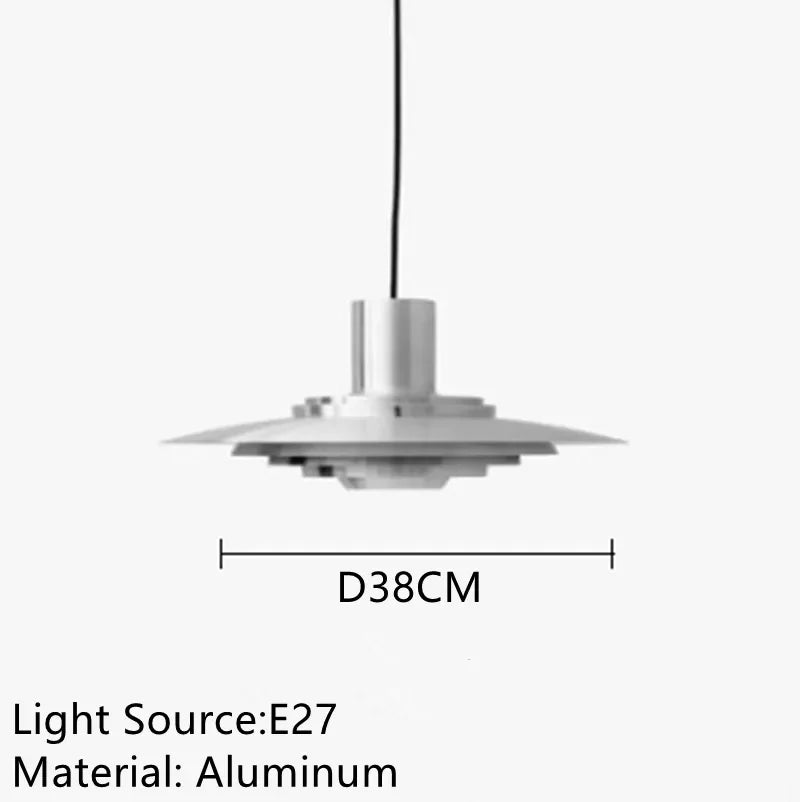 UFO Ipari Fém Függesztő Lámpa – Többrétegű E27 LED