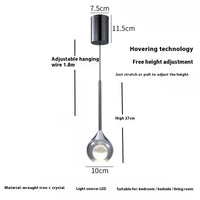 Hold Kristály Függőlámpa LED – Modern Luxus Hálószobába Étkezőbe