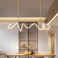 Nordic Arany/Fekete Csillár Étkezőbe – LED, Táv- és APP-vezérelt (110–200 cm)