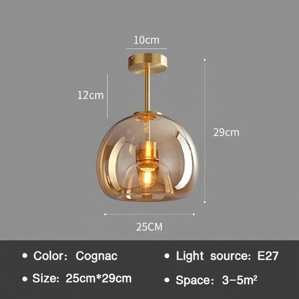 Üveg Nordic Mennyezeti Lámpa – Modern LED Folyosóra