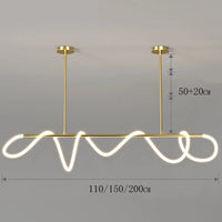 Nordic Arany/Fekete Csillár Étkezőbe – LED, Táv- és APP-vezérelt (110–200 cm)