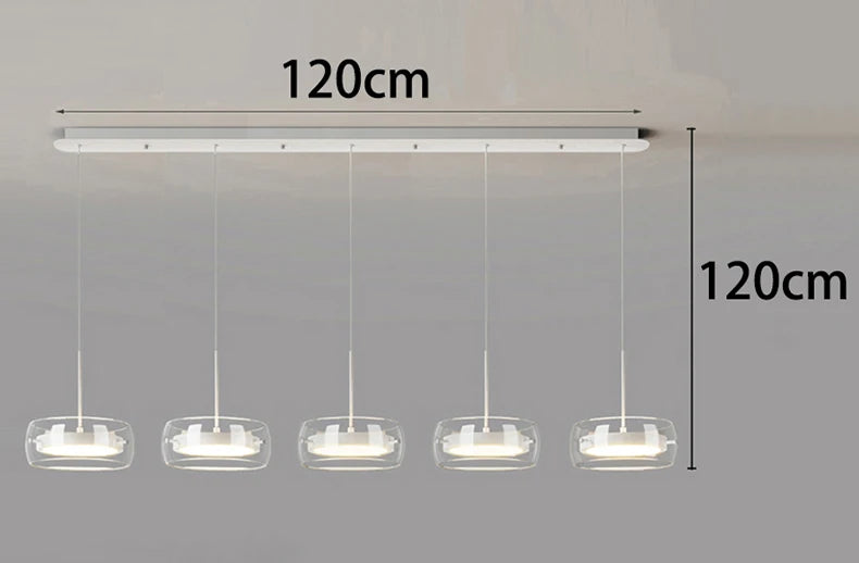 Modern Üveg és Fém Multi-Fejes Csillár – 1–5 Fejes LED Nappaliba