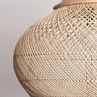 Nagy Rattan Kosár Csillár – Kézzel Font Boho Függő Lámpa Konyhába
