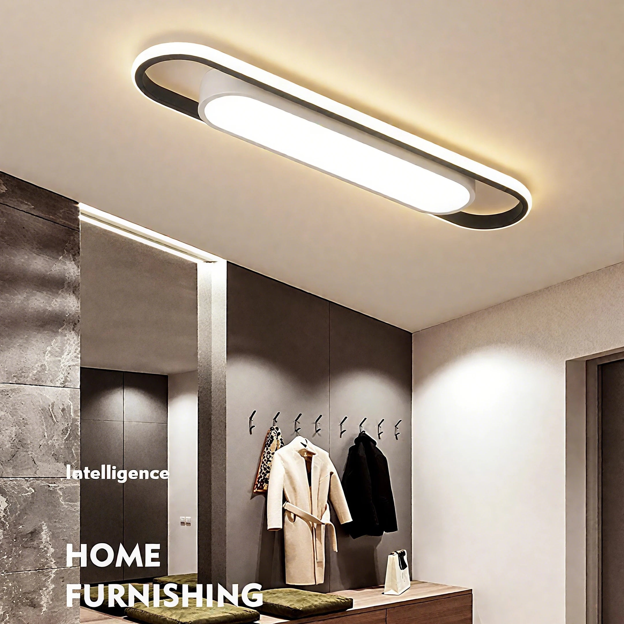 LED Téglalap Fénysáv – Modern Folyosó és Lépcsőház Mennyezeti Lámpa