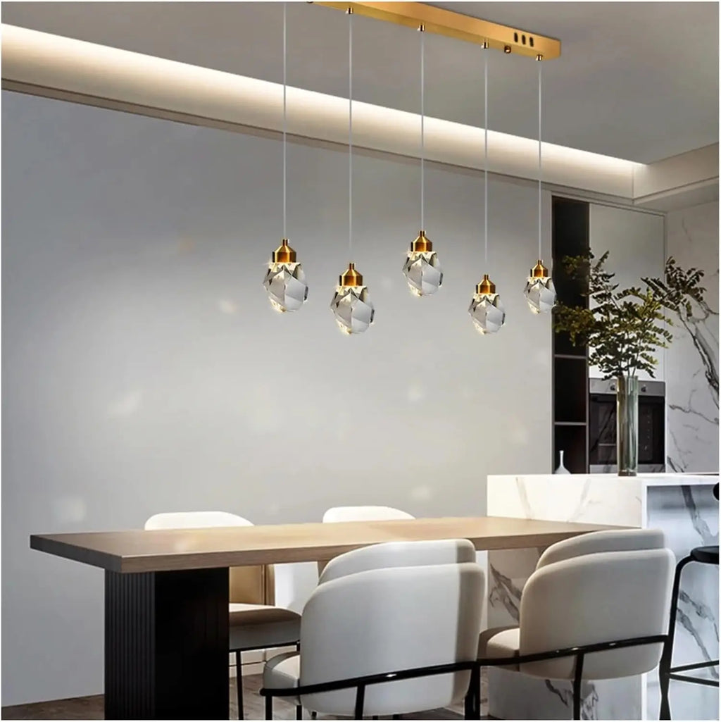Kristály Nordic LED Csillár – Lágyan Fényőző Nappaliba és Hálószobába