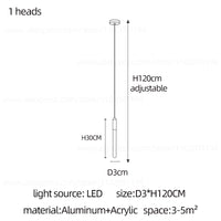 Nordic Alumínium LED Csillár – Lépcsőházi Függő Lámpa 1–30 Fejes