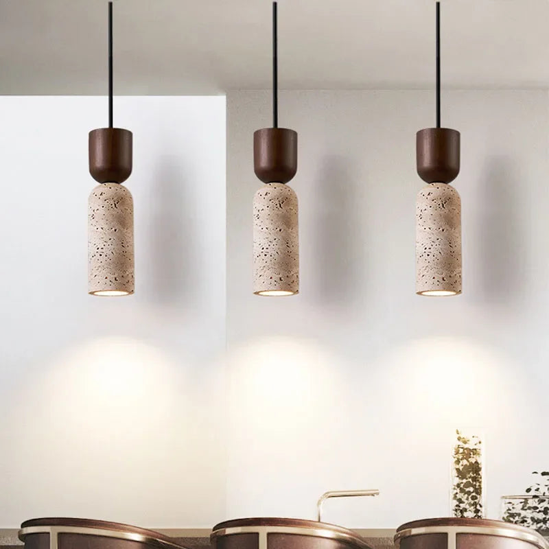Wabi-Sabi Fa Éjjeliszekrény Csillár – Francia Vintage Hotel Stílus