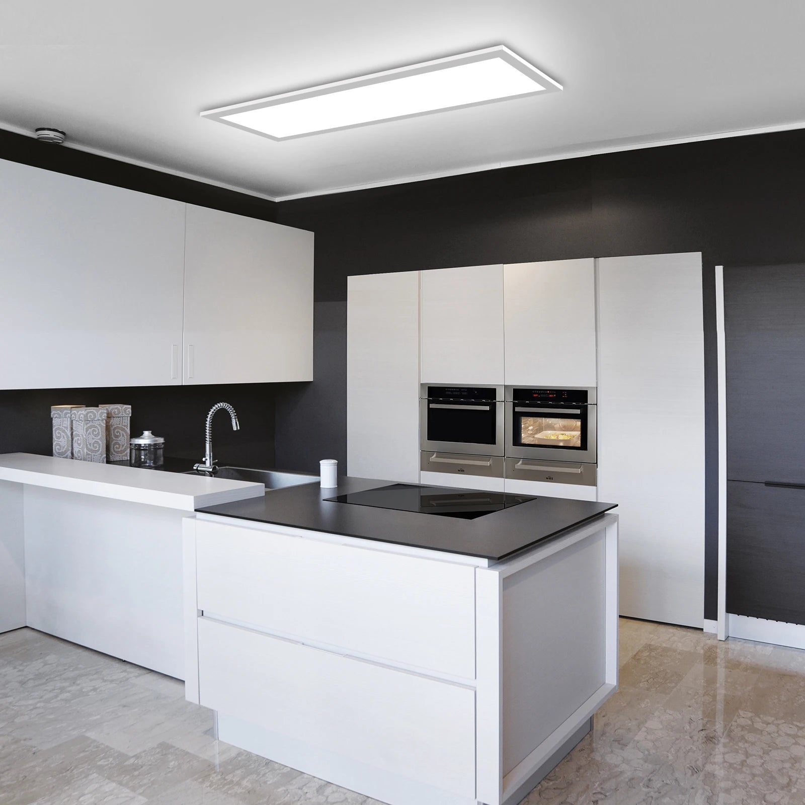 LED Flat Panel Mennyezeti Lámpa – 24W Távirányítós Dimmer, 2400 lm, Nappaliba és Hálószobába