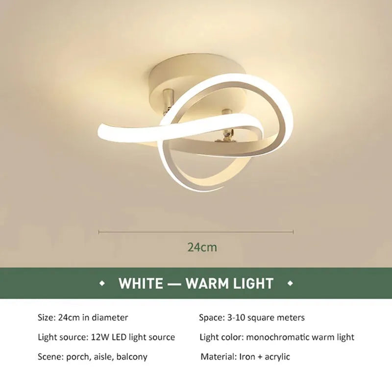 LED Fénysáv Mennyezeti Lámpa – Modern Minimalista Erkkélyre és Bejárathoz