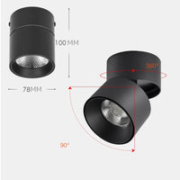 Okos RGBCCT LED Mennyezeti Spotlámpa – 360° Forgatható, Alexa és Google Kompatibilis