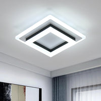 Négyzetes Akril LED Mennyezeti Lámpa – 20 cm 24W Hálószobába